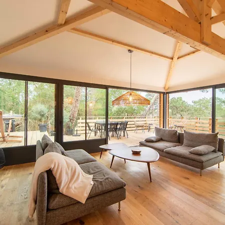 Cap Aupa Cap - Cap Ferret Le Canon - Neuve En Bois 10 Pers Villa Lège-Cap-Ferret