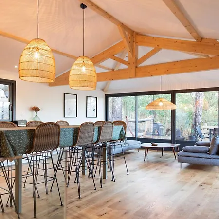 Villa Cap Aupa Cap - Cap Ferret Le Canon - Neuve En Bois 10 Pers